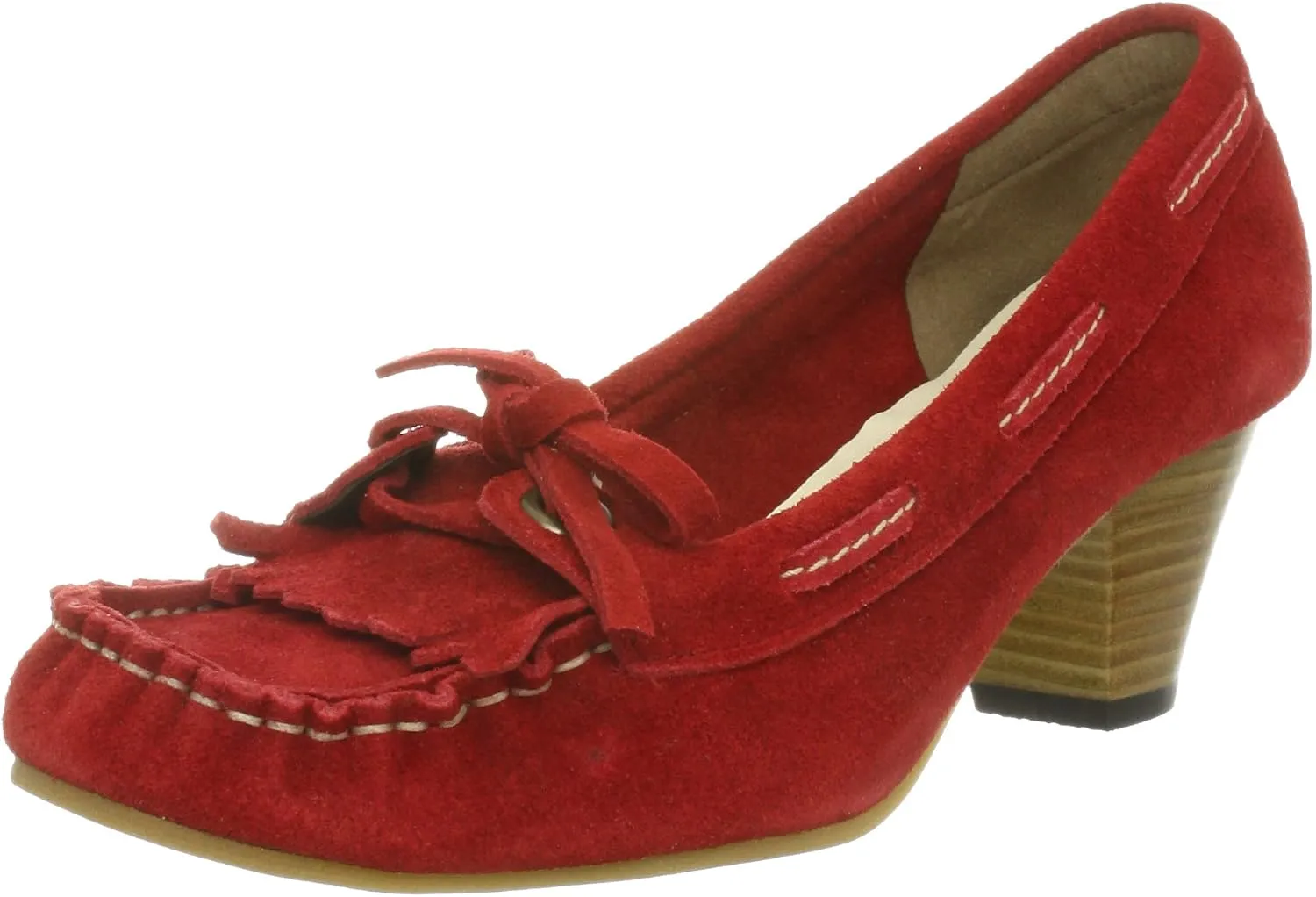 784-31852 Fringe Heel Moccasins (Cushioned Insole)