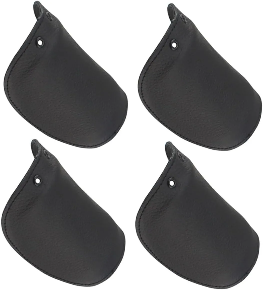 ABOOFAN 2 Pair Safety Shoes Covers Anti-smash Toe Cap Shoes Protector Insulation Shoes Protector Cowhide Material Easy Install Clean Outdoor/indoor Use