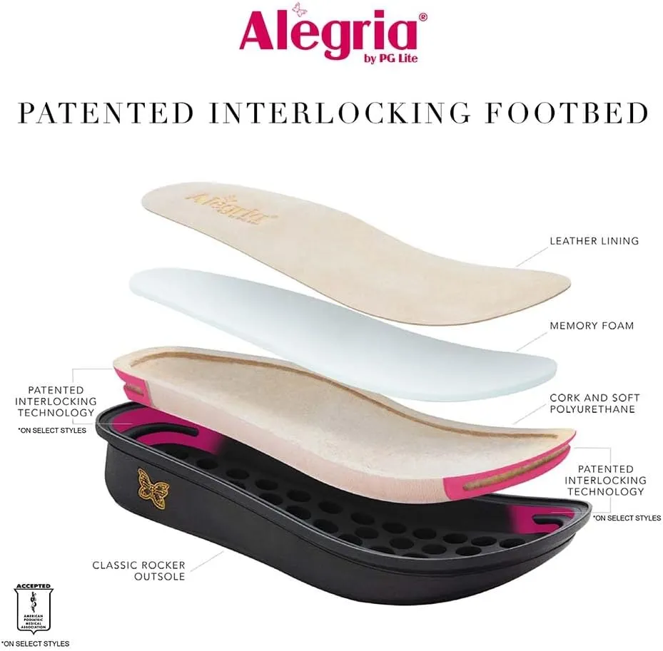 Alegria Women's Origin Orygin Wood Grain Leather Slip On Clog