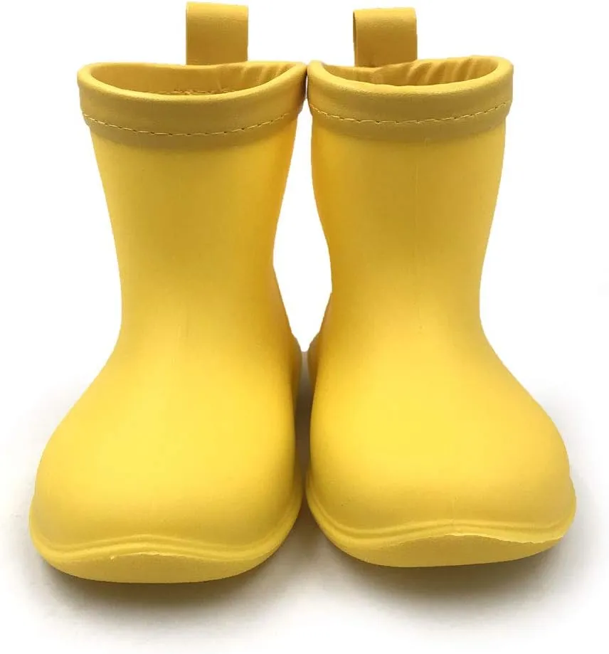 Amoji Baby Kids Easy On Rain Shoes Boots for Toddler Little Kid