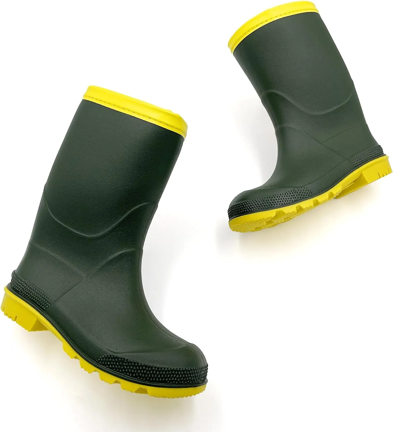 Amoji Kids Rain shoes Easy On Rubber Rain Boots (Little Kid/Big Kid)