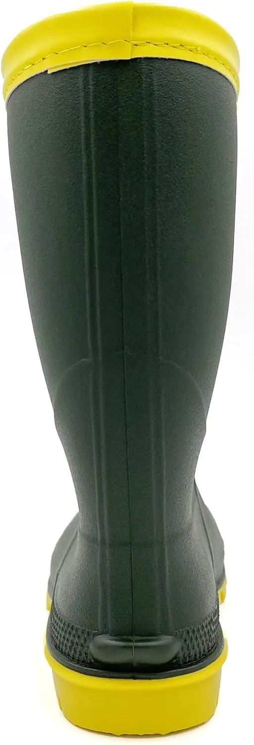 Amoji Kids Rain shoes Easy On Rubber Rain Boots (Little Kid/Big Kid)