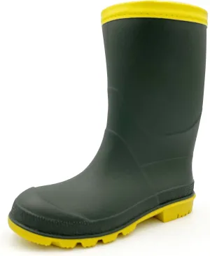 Amoji Kids Rain shoes Easy On Rubber Rain Boots (Little Kid/Big Kid)
