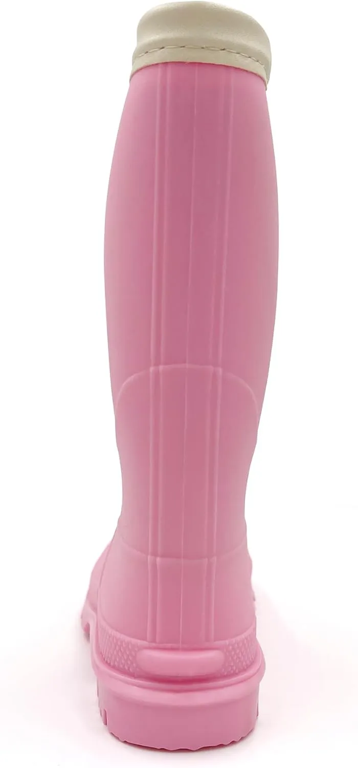 Amoji Kids Rain shoes Easy On Rubber Rain Boots (Little Kid/Big Kid)