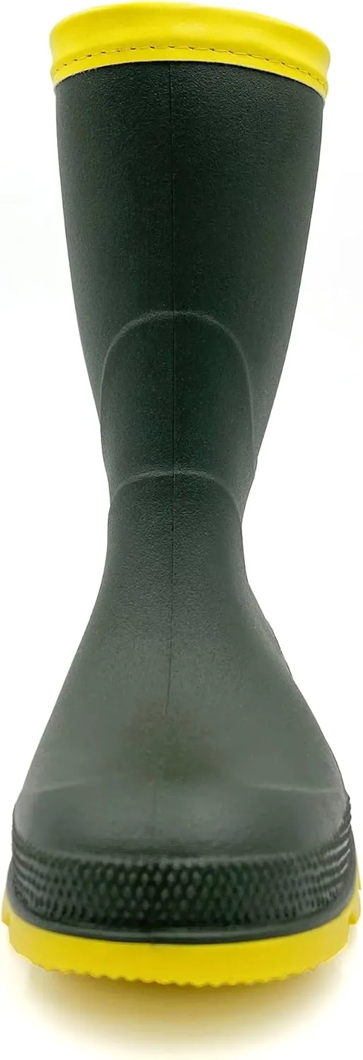 Amoji Kids Rain shoes Easy On Rubber Rain Boots (Little Kid/Big Kid)