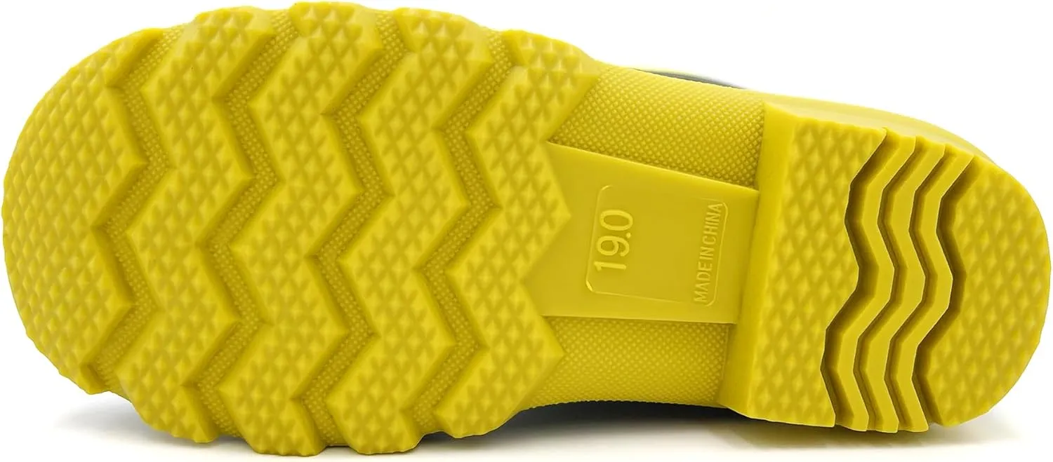 Amoji Kids Rain shoes Easy On Rubber Rain Boots (Little Kid/Big Kid)