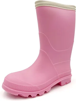 Amoji Kids Rain shoes Easy On Rubber Rain Boots (Little Kid/Big Kid)