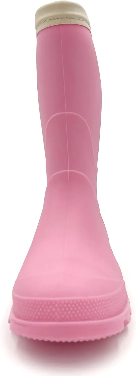 Amoji Kids Rain shoes Easy On Rubber Rain Boots (Little Kid/Big Kid)