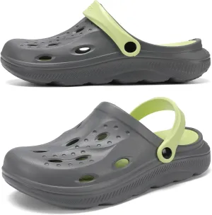 Arch Support Clogs Mens Womens Garden Shoes Lightweight Outdoor Beach Slippers Recovery Sandals with Removable Thick Insoles