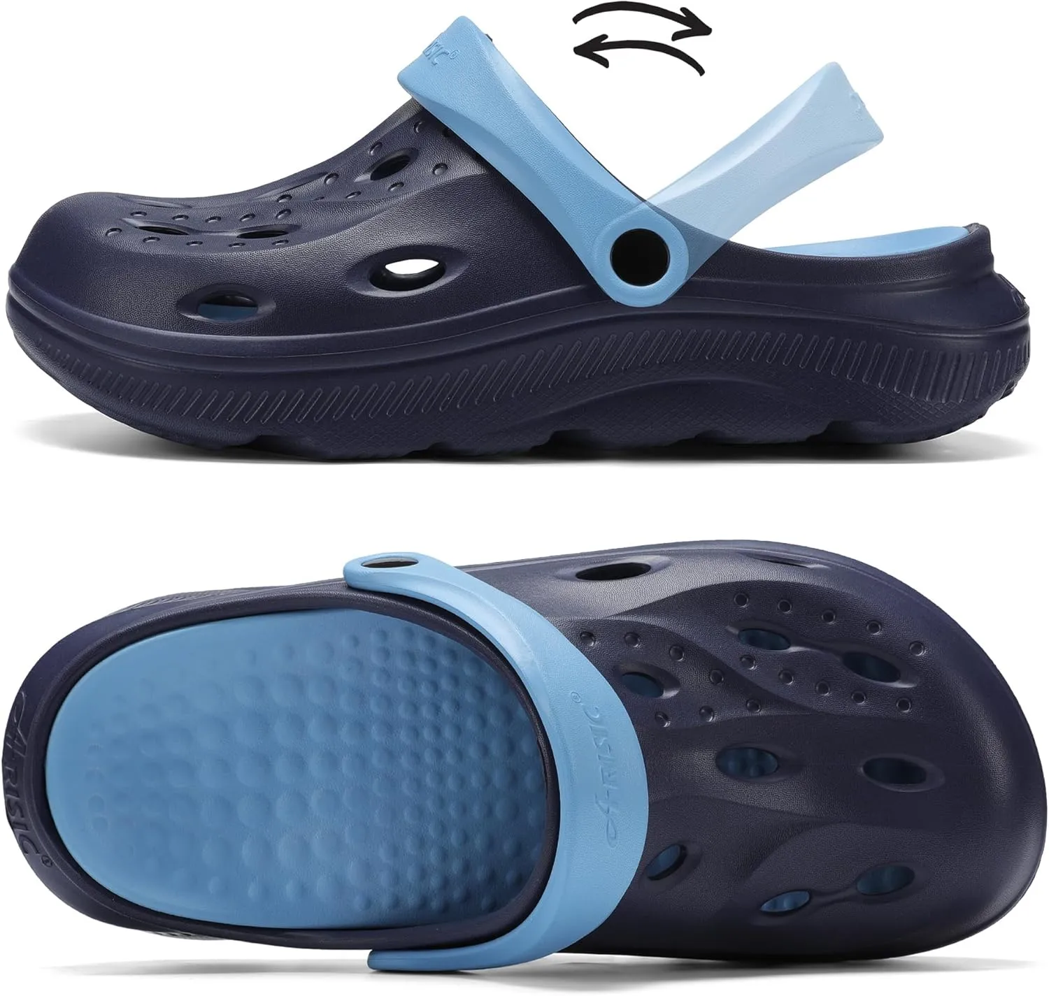 Arch Support Clogs Mens Womens Garden Shoes Lightweight Outdoor Beach Slippers Recovery Sandals with Removable Thick Insoles