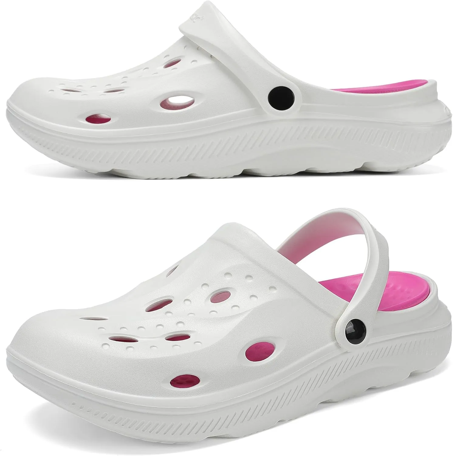 Arch Support Clogs Mens Womens Garden Shoes Lightweight Outdoor Beach Slippers Recovery Sandals with Removable Thick Insoles