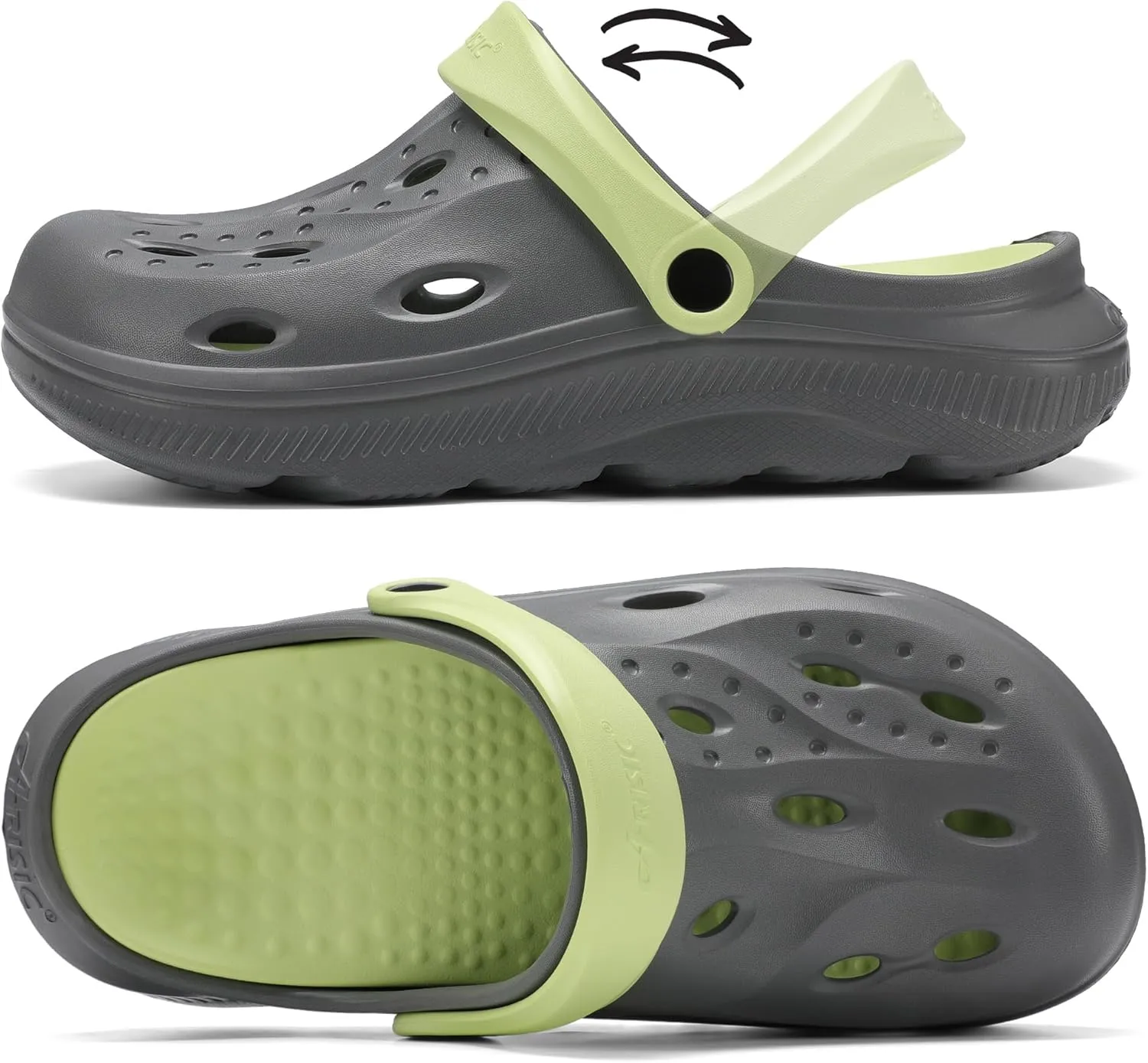 Arch Support Clogs Mens Womens Garden Shoes Lightweight Outdoor Beach Slippers Recovery Sandals with Removable Thick Insoles