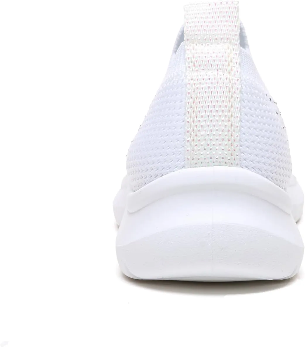 Bernal Girl Slip-On Sparkle Sneakers Toddler/Little Kid/Big Kid Non-Slip Breathable Tennis Walking Shoes