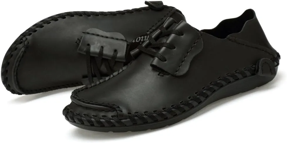 BIFINI Mens Fashion Outdoor Cowhide Driving Moccasins Shoes