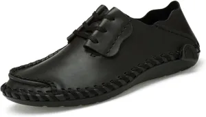BIFINI Mens Fashion Outdoor Cowhide Driving Moccasins Shoes