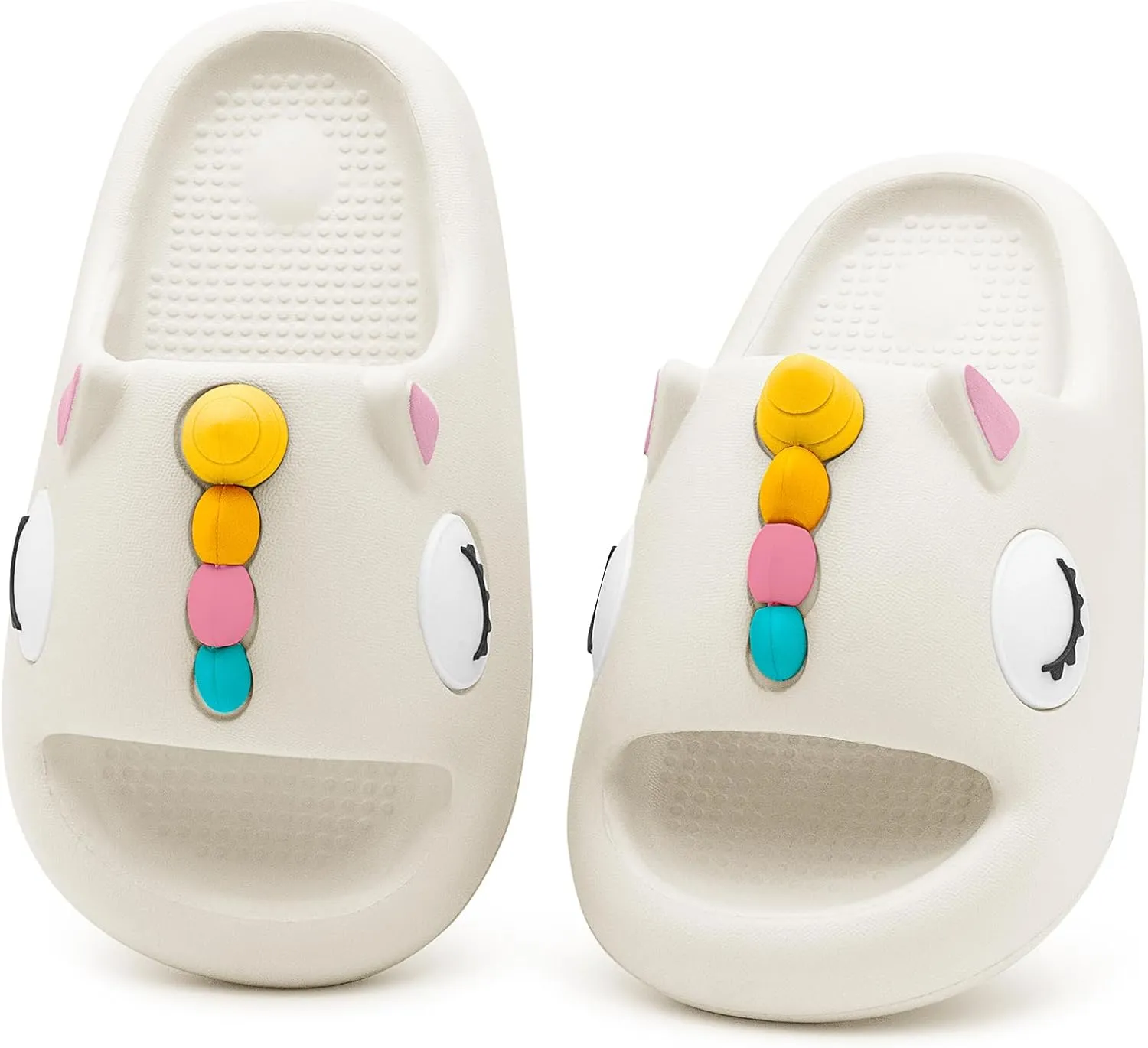 Boys Girls Cloud Unicorn Slide Sandals Non-slip Comfy Cushioned Thick Sole Shower Pool Slippers Summer Beach Water Shoes Indoor & Outdoor