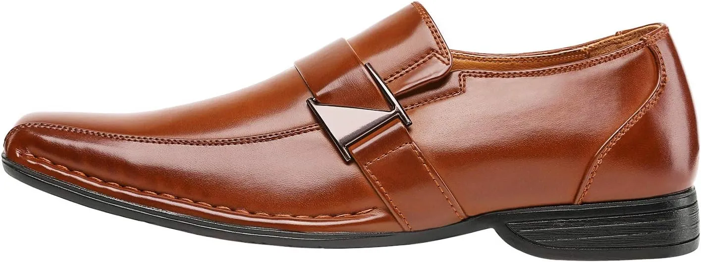 Bruno Marc Men's Giorgio Leather Lined Dress Loafers Shoes