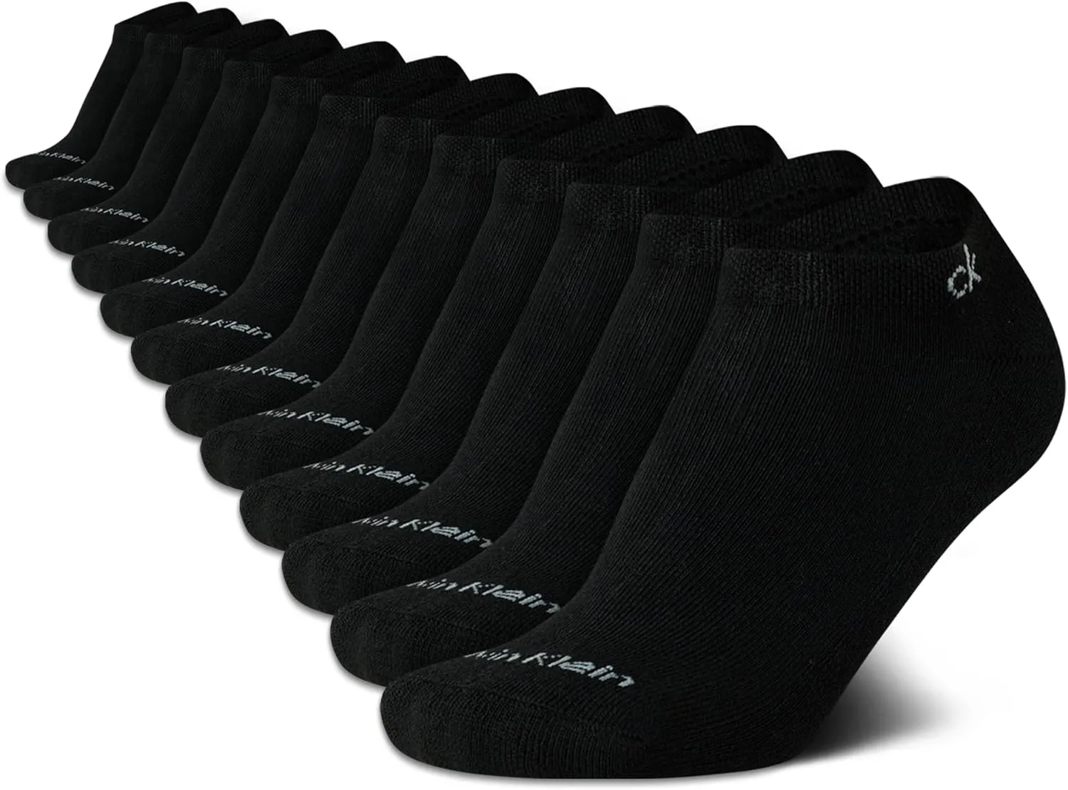 Calvin Klein Men's No Show Lightweight Cushioned Low Cut Socks - Breathable Ankle Socks - 12 Pack (Size: 7-12)