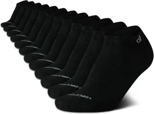 Calvin Klein Men's No Show Lightweight Cushioned Low Cut Socks - Breathable Ankle Socks - 12 Pack (Size: 7-12)