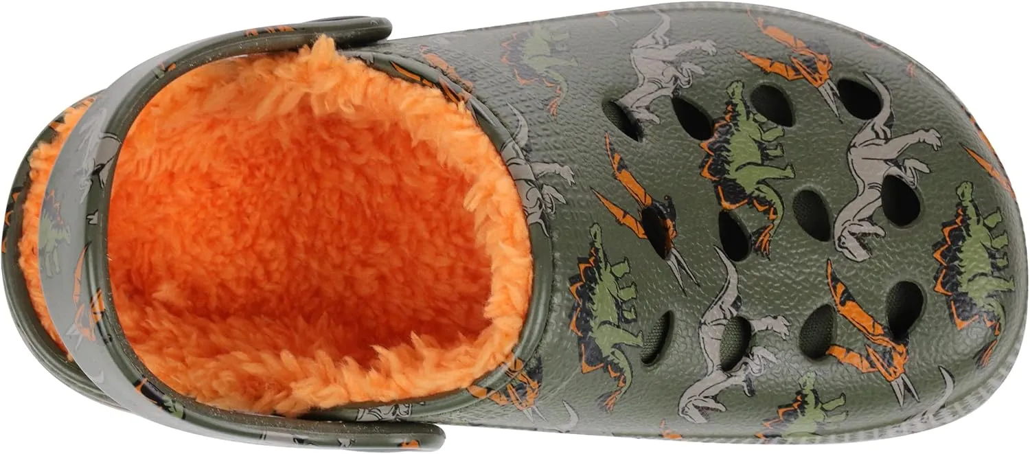 Capelli New York Boys Injected Eva Clog with Faux Berber Lining