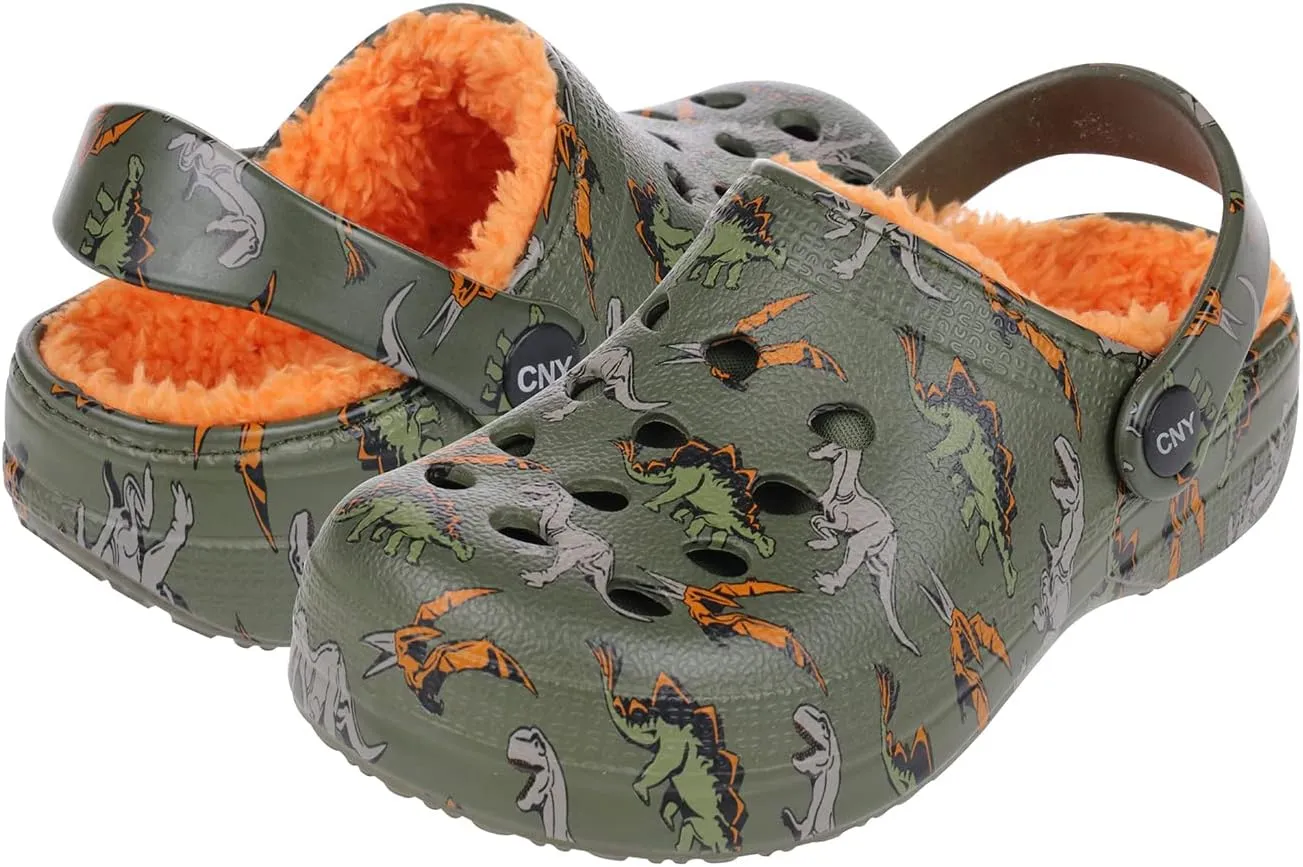 Capelli New York Boys Injected Eva Clog with Faux Berber Lining