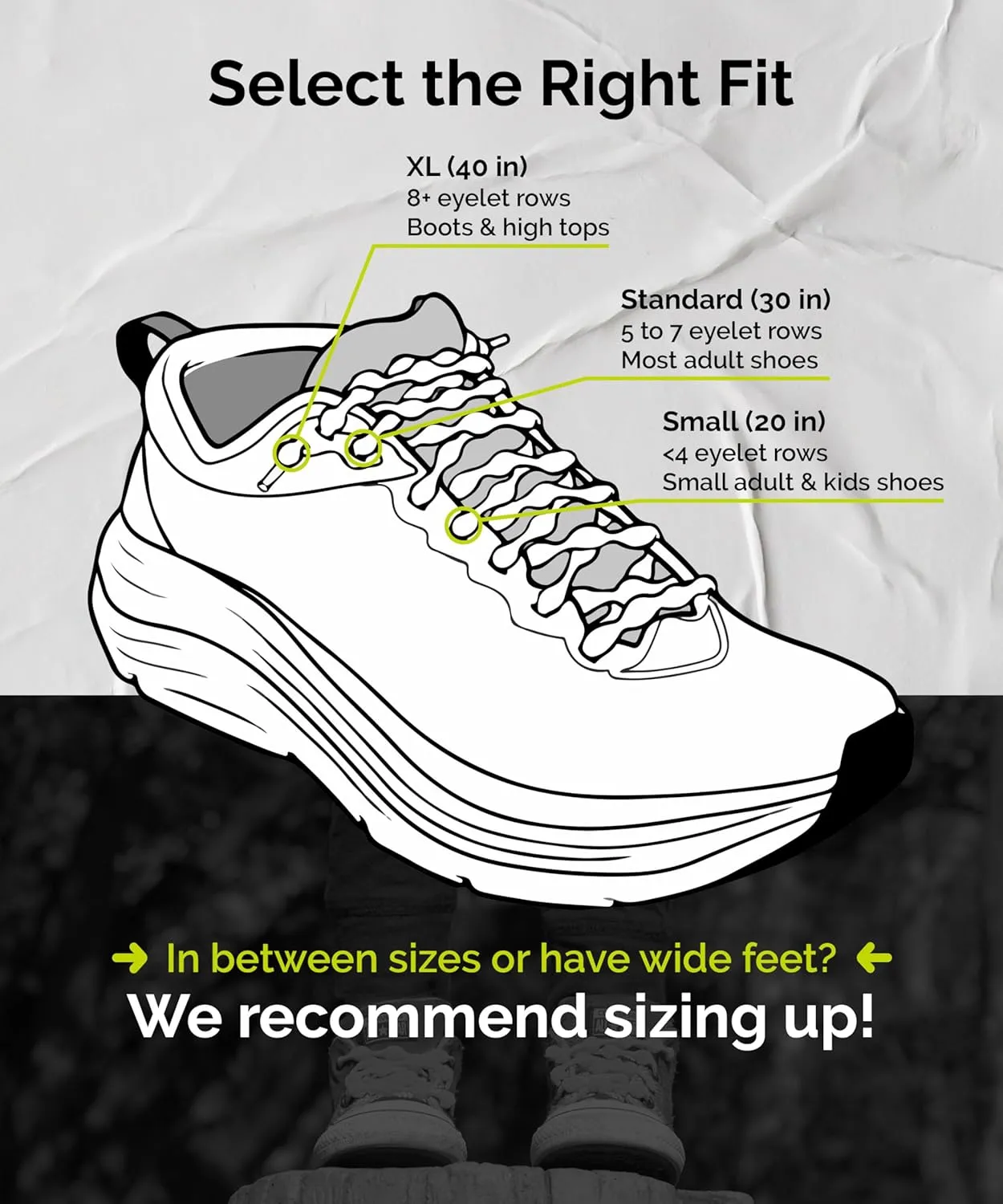 Caterpy Run - The Ultimate Elastic No Tie Shoelaces for Adults & Kids (3 & 6 Pack)