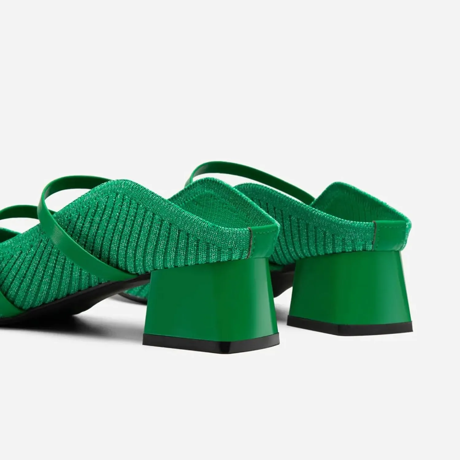 Commute Pointed Toe Solid Color Heeled Mules
