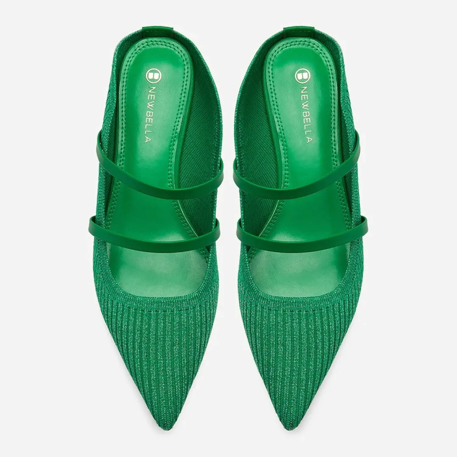 Commute Pointed Toe Solid Color Heeled Mules