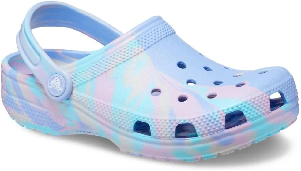 Crocs Kids' Classic Marbled Tie-Dye Clog