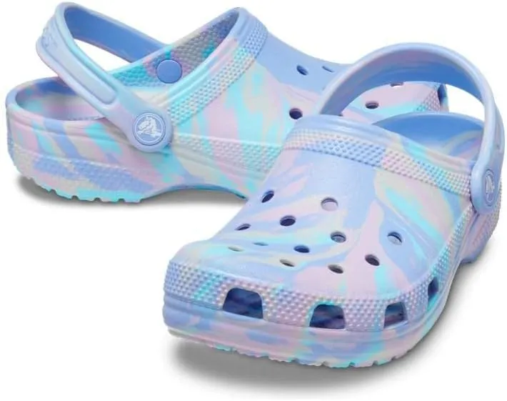 Crocs Kids' Classic Marbled Tie-Dye Clog