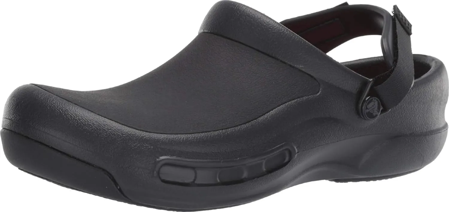 Crocs Unisex-Adult Bistro Pro Work LiteRide Clog, Black, 15 Women/13 Men