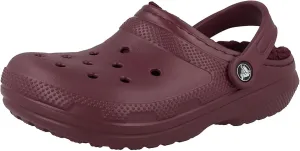 Crocs Unisex Adult Classic Lined Clog, Garnet, 4 M US Men (6 M US Women)
