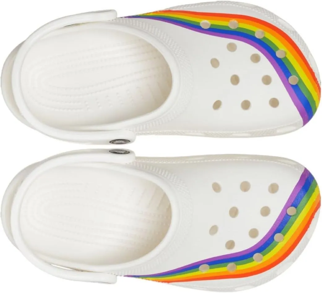 Crocs Unisex Adult Classic Rainbow Dye Clog