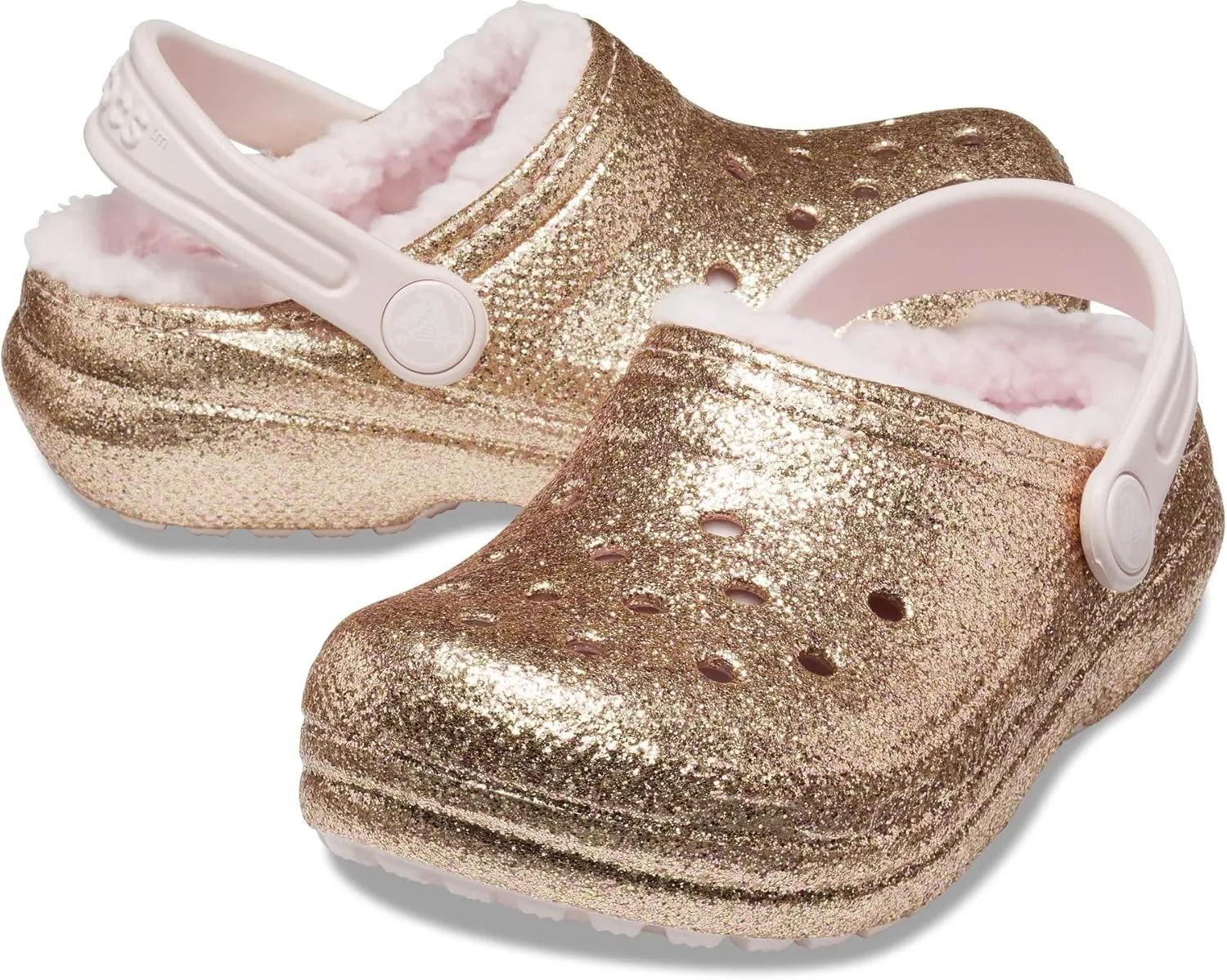 Crocs Unisex-Child Classic Glitter Lined Clog