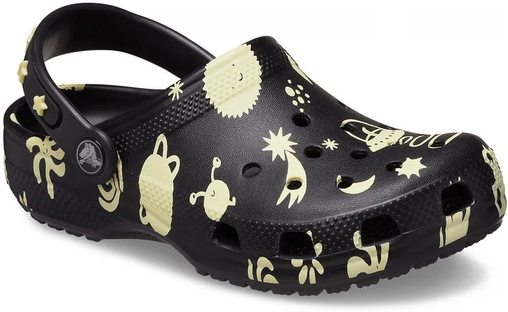 Crocs Unisex-Child Classic Glow in The Dark Clogs (Toddler)