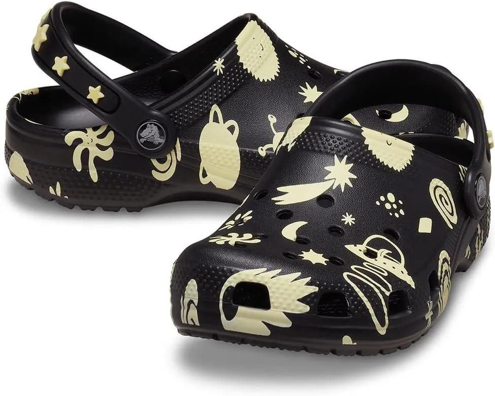 Crocs Unisex-Child Classic Glow in The Dark Clogs (Toddler)