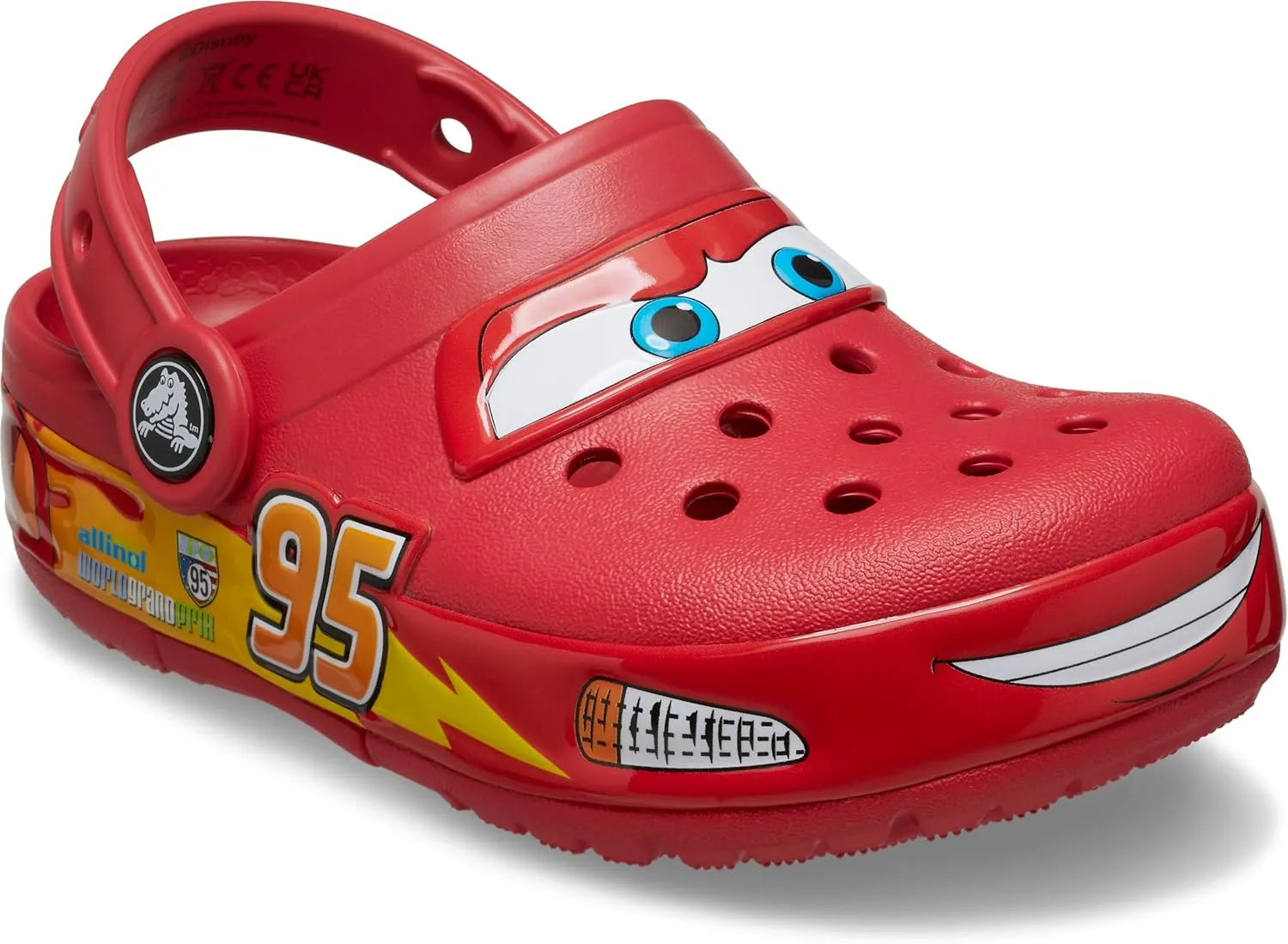 Crocs Unisex-Child Crocband Cars Lightning McQueen Clogs, Light Up Shoes