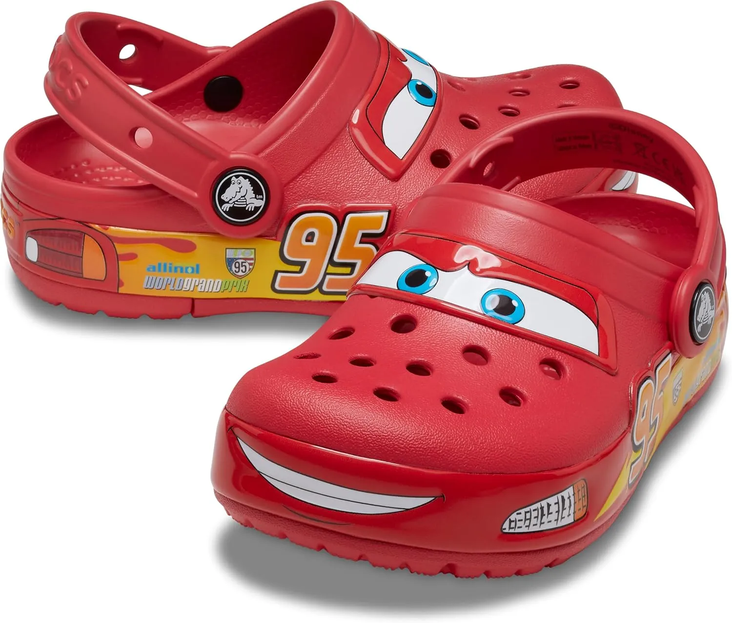 Crocs Unisex-Child Crocband Cars Lightning McQueen Clogs, Light Up Shoes