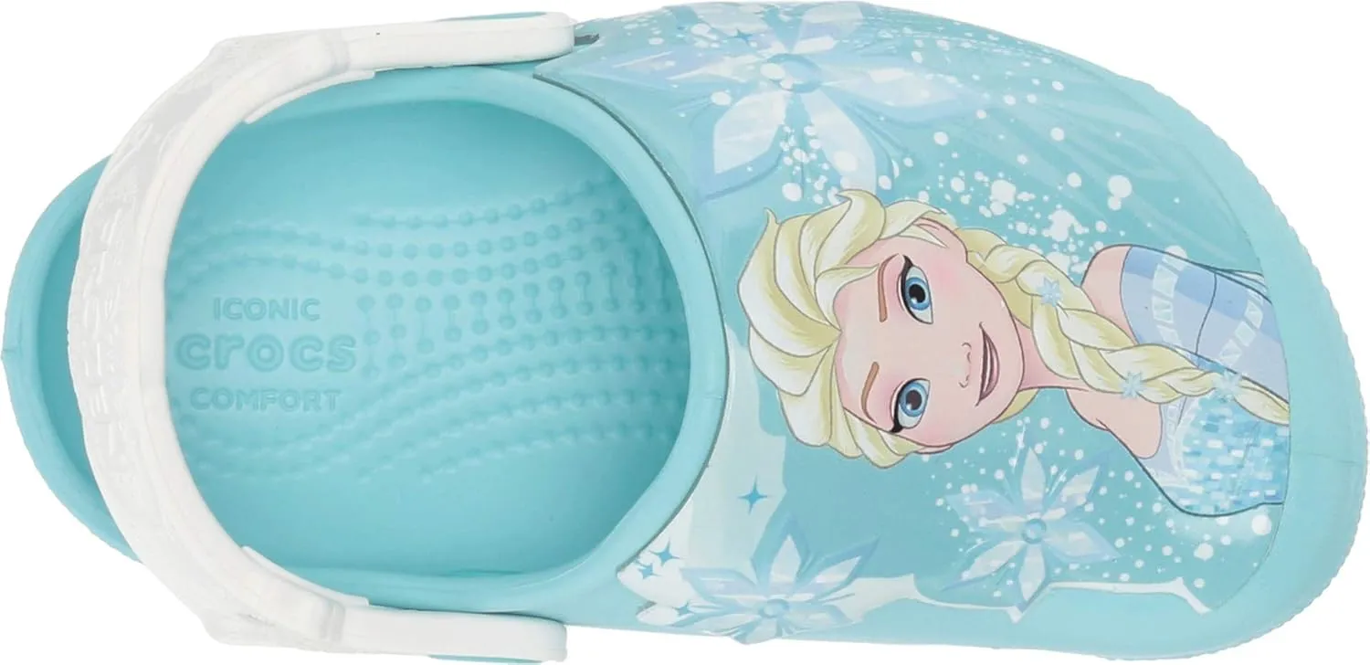 Crocs Unisex-Child Crocs Fun Lab Frozen Elsa Light Up Clog