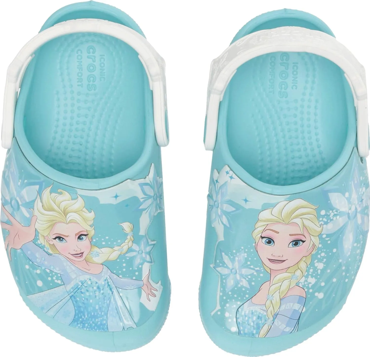 Crocs Unisex-Child Crocs Fun Lab Frozen Elsa Light Up Clog