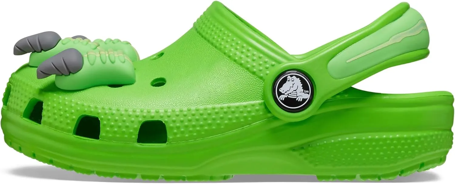 Crocs Women's (Toddler) Classic I AM Dinosaur Clog T GrSl