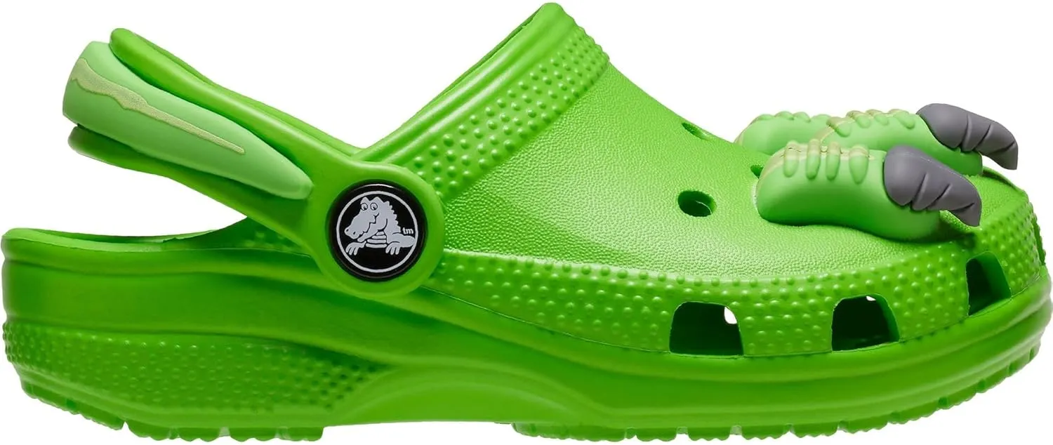Crocs Women's (Toddler) Classic I AM Dinosaur Clog T GrSl