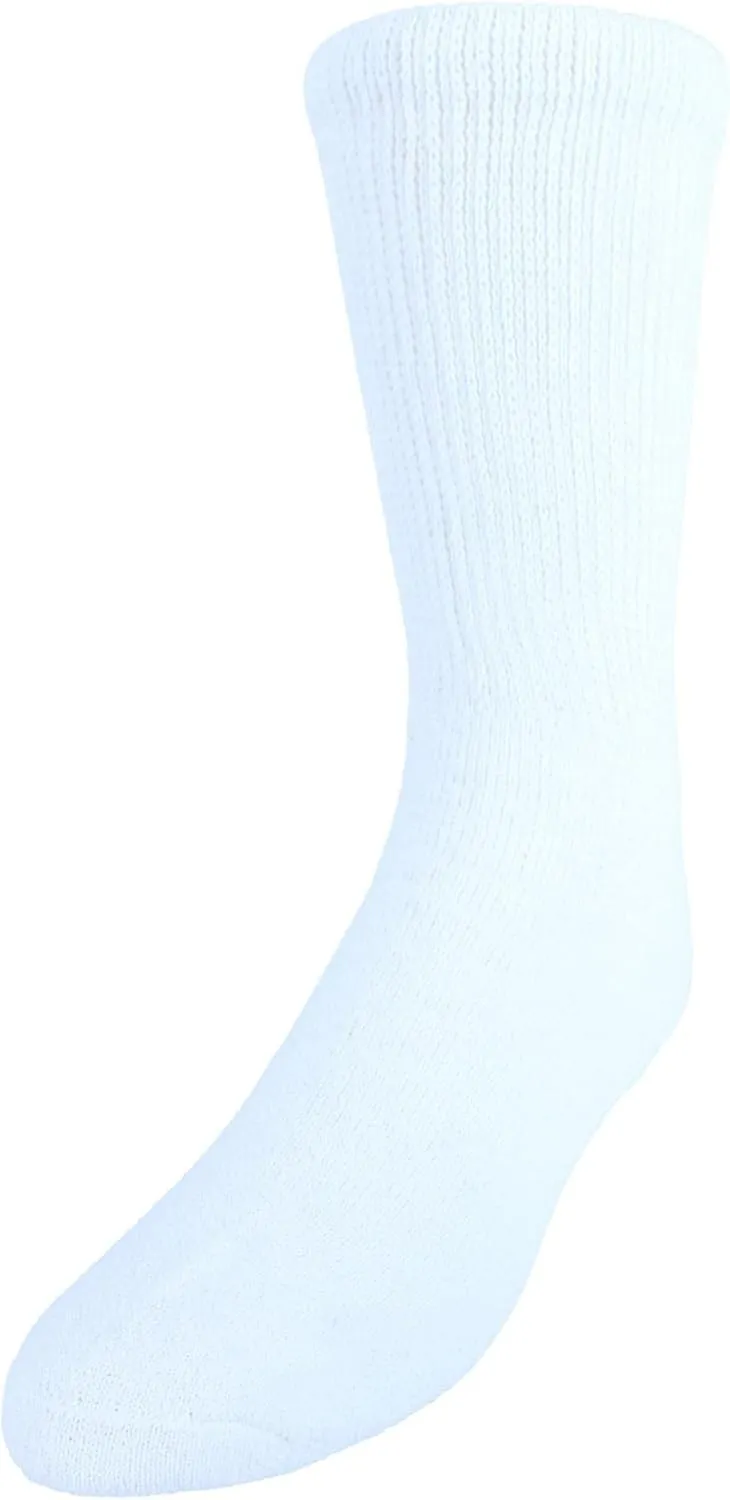 CTM® Men's Cushioned Diabetic Crew Socks (3 Pair Pack)