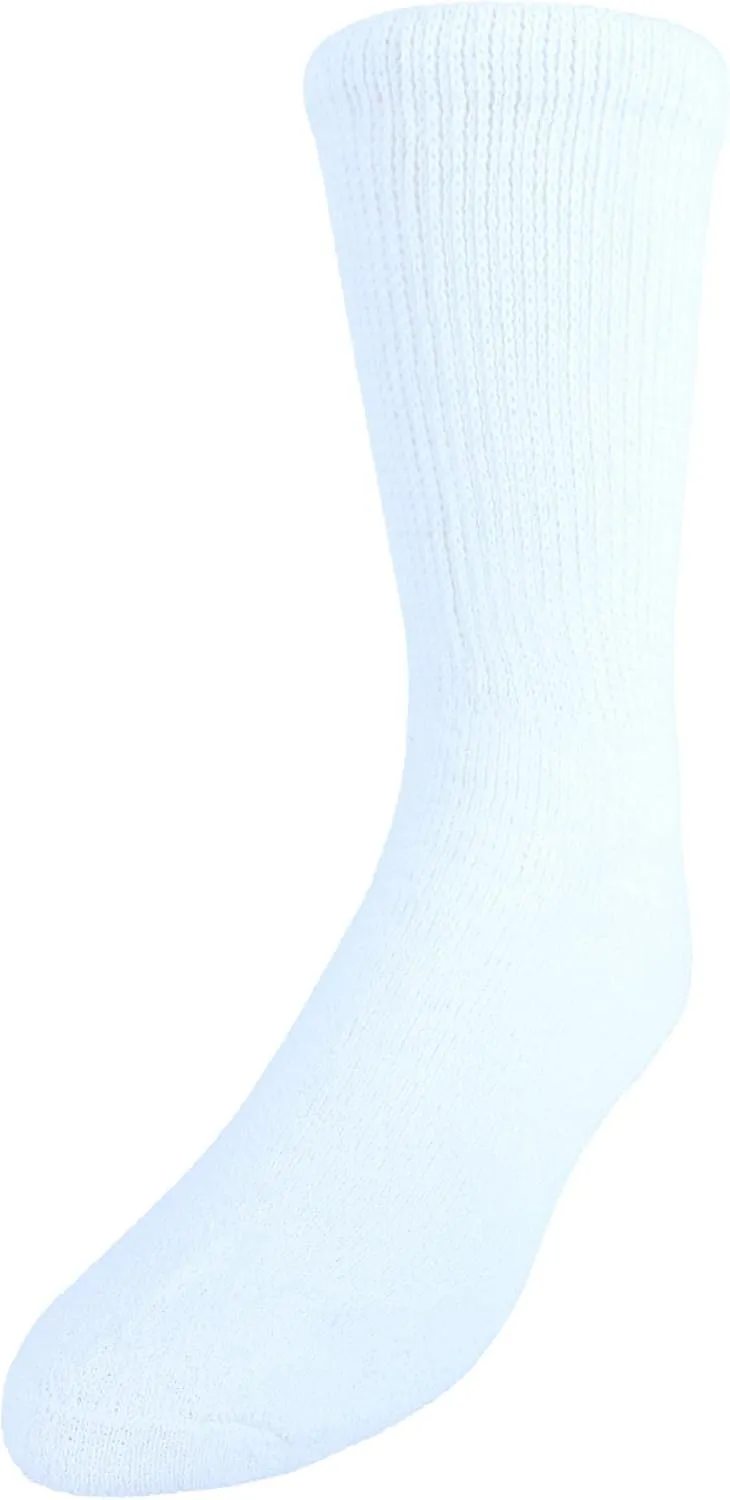 CTM® Men's Cushioned Diabetic Crew Socks (3 Pair Pack)