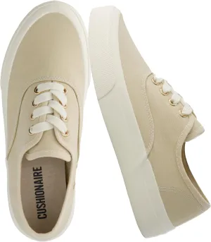 CUSHIONAIRE Women’s Freshman Canvas Lace-Up Sneaker with Memory Foam, Wide Widths Available | Casual Walking Shoes, Lightweight & Comfortable
