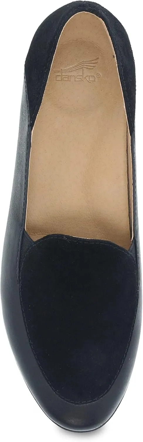 Dansko Lace Slip-On Loafer for Women – Comfortable Flat Shoes with Arch Support – Versatile Casual to Dressy Footwear – Lightweight Rubber Outsole