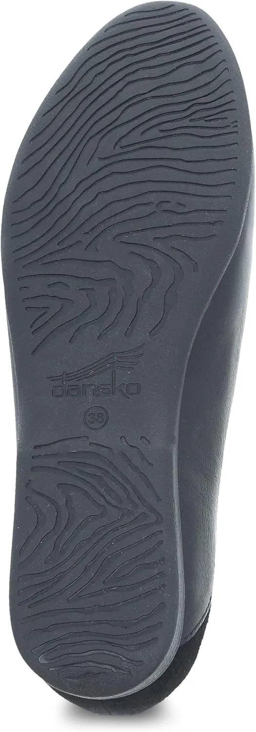 Dansko Lace Slip-On Loafer for Women – Comfortable Flat Shoes with Arch Support – Versatile Casual to Dressy Footwear – Lightweight Rubber Outsole