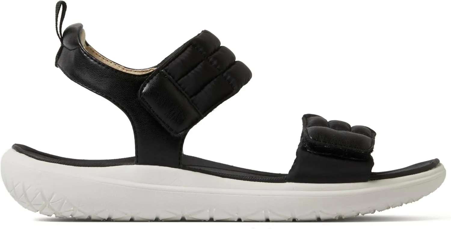 Dearfoams Women's Comfortable Strap Thea Easy on Off Cushioned Lightweight Walking Shoe Sandal Flat