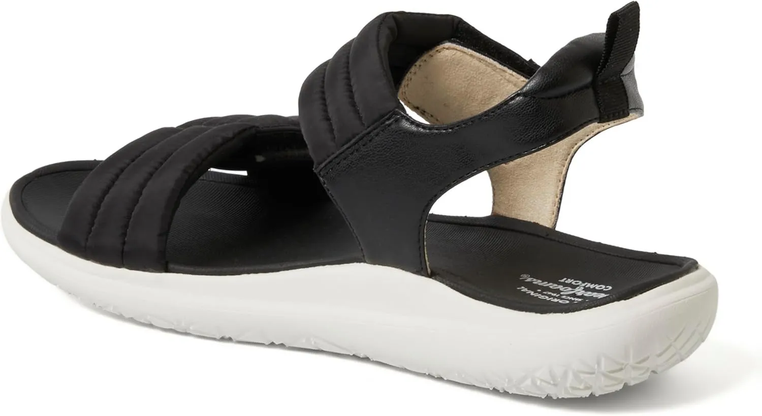 Dearfoams Women's Comfortable Strap Thea Easy on Off Cushioned Lightweight Walking Shoe Sandal Flat