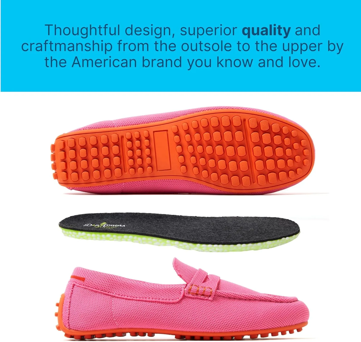 Dearfoams Women's Hazel-Lighweight Driving Loafer Machine Washable Comfortable Shoe